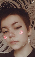 Nose/Septum to ear chain