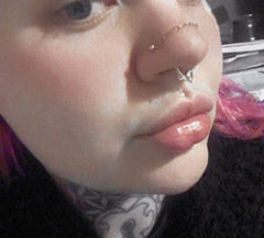 22k gold Nose chain