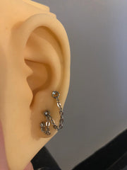 Triple ear piercing chain