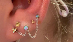 Triple ear piercing chain