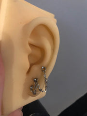 Triple ear piercing chain