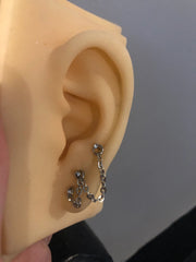 Triple ear piercing chain